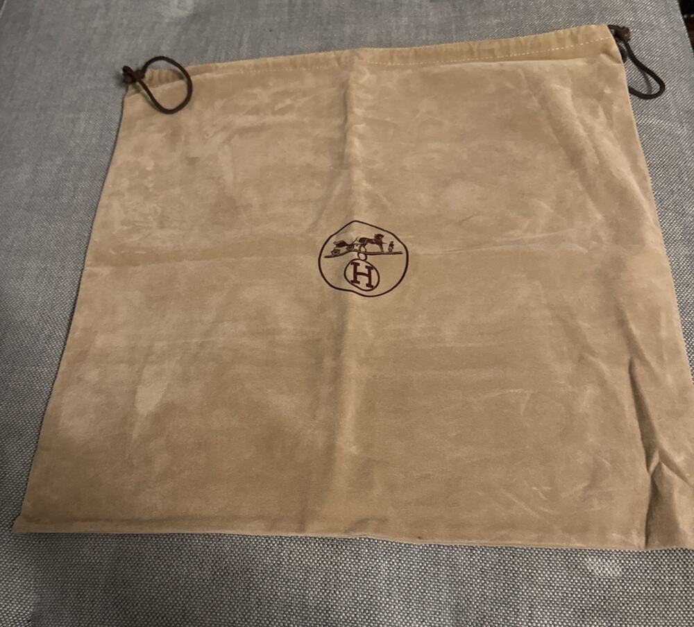 Hermes Beige Dust Bag with Logo